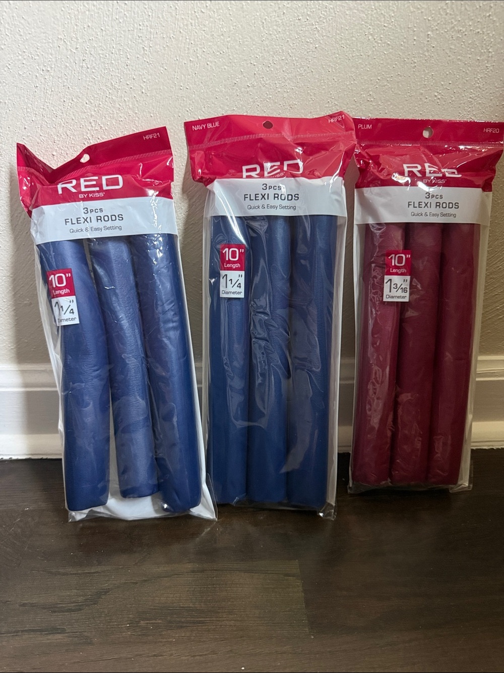 Red Flexi Rods Pack - Navy Blue and Plum